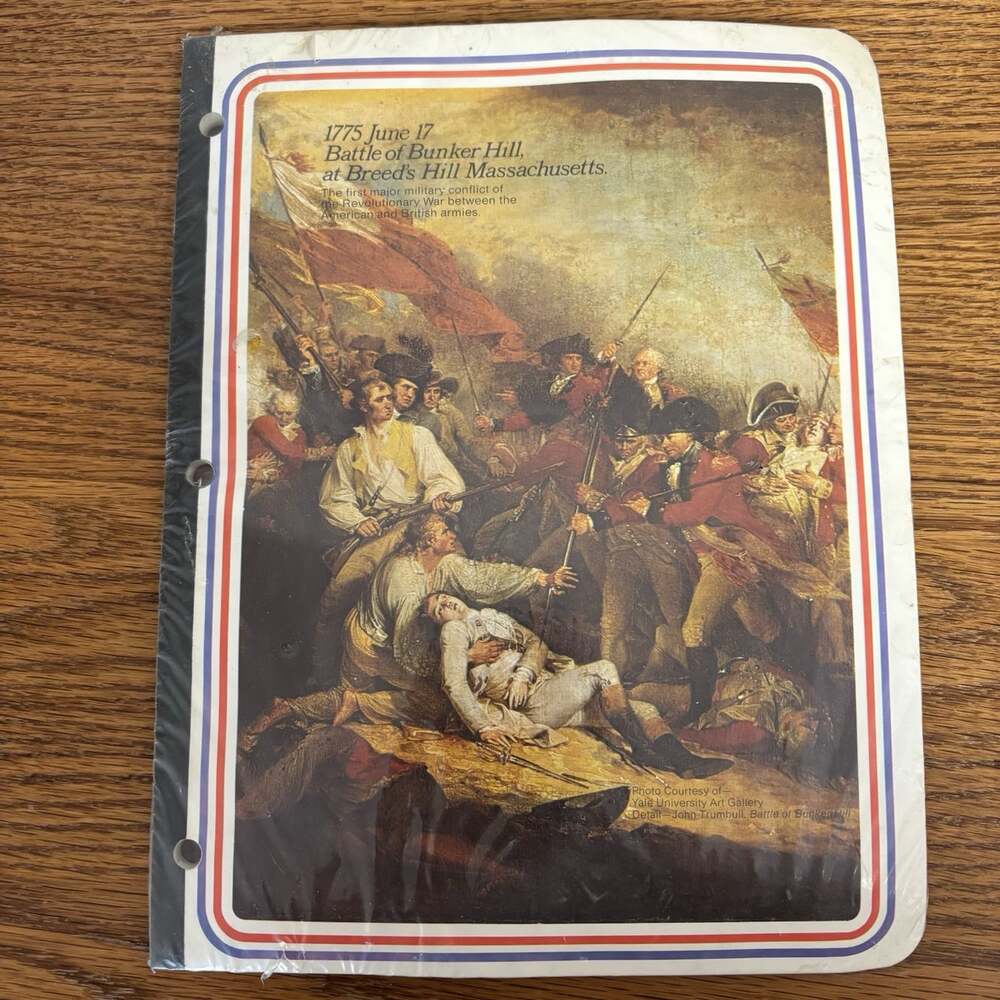 Mead Notebook Collector Battle Of Breeds Bunker Hill American Revolution Poster